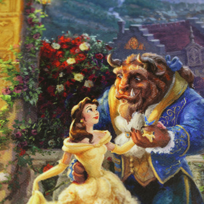 Disney Beauty and the Beast: Dancing in the Moonlight - Thomas Kinkade Framed Art Print