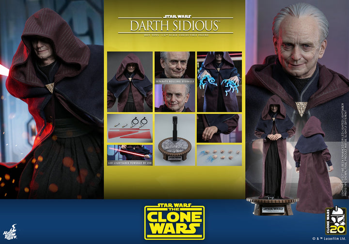 Darth Sidious (Star Wars: The Clone Wars) 1:6 Scale Figure by Hot Toys