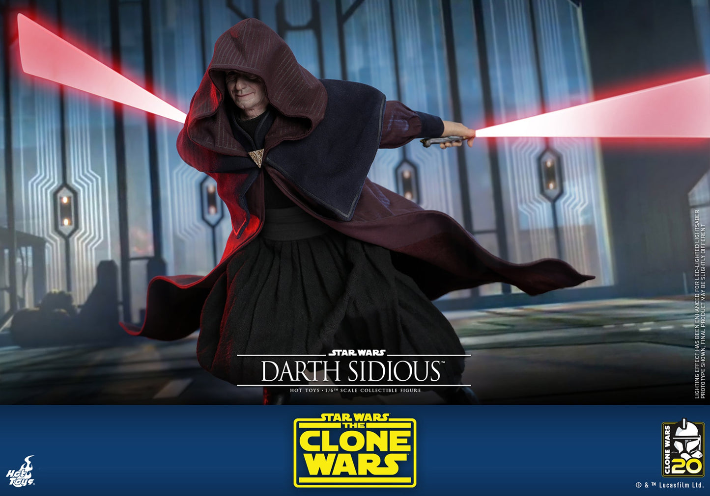 Darth Sidious (Star Wars: The Clone Wars) 1:6 Scale Figure by Hot Toys