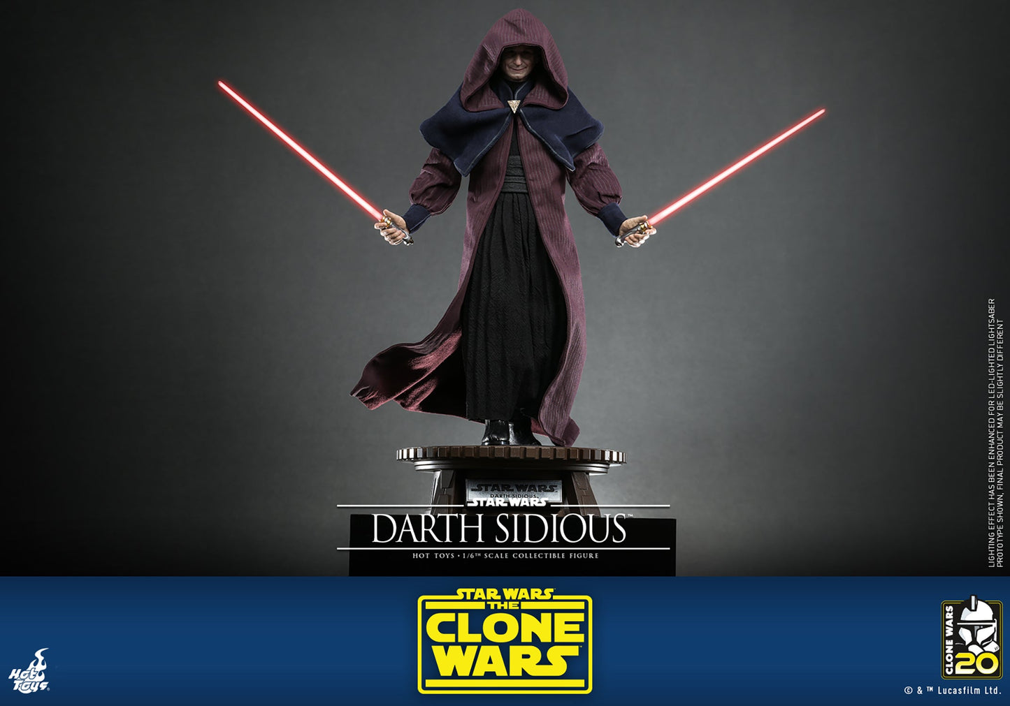 Darth Sidious (Star Wars: The Clone Wars) 1:6 Scale Figure by Hot Toys