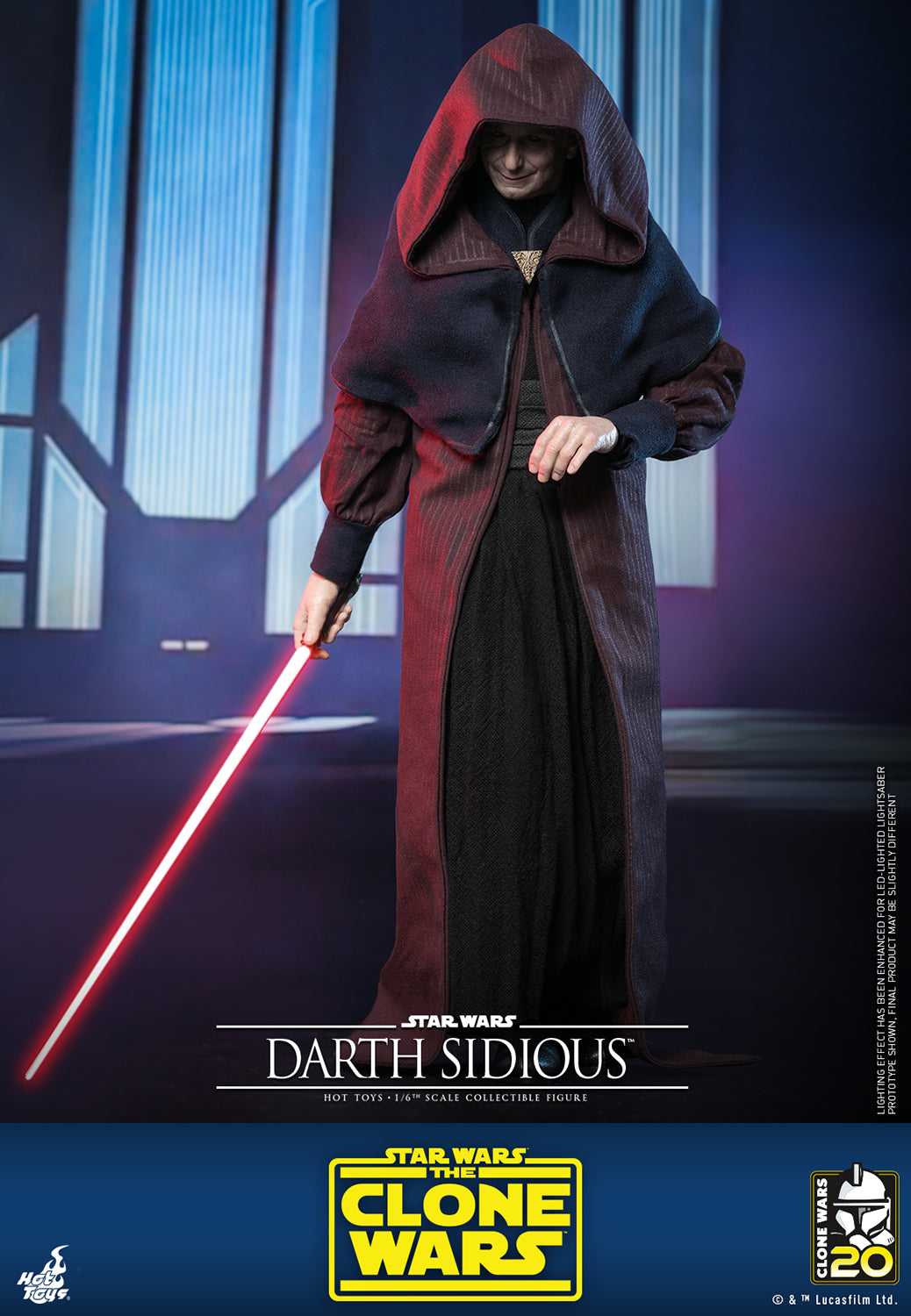 Darth Sidious (Star Wars: The Clone Wars) 1:6 Scale Figure by Hot Toys