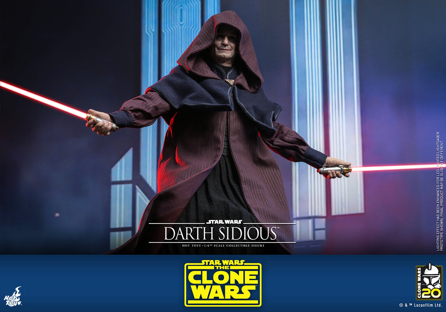 Darth Sidious (Star Wars: The Clone Wars) 1:6 Scale Figure by Hot Toys