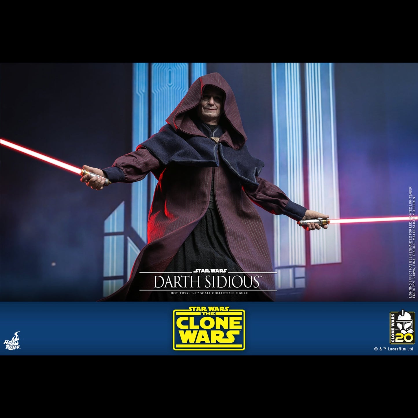 Darth Sidious (Star Wars: The Clone Wars) 1:6 Scale Figure by Hot Toys