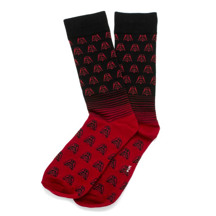 Star Wars Darth Vader Red Stripe Ombre Dress Socks