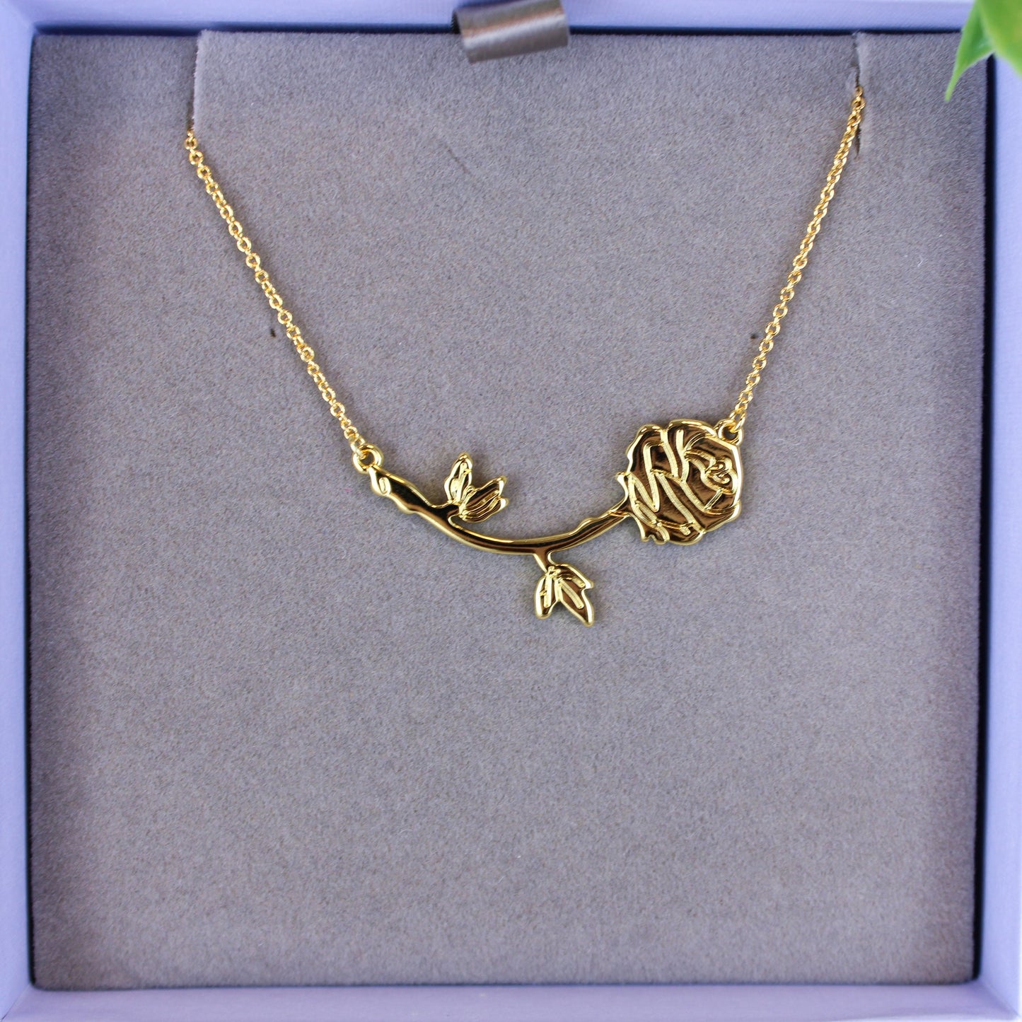 Beauty and the Beast Enchanted Rose Disney Couture Necklace