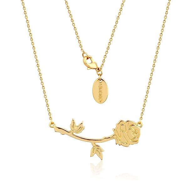 Beauty and the Beast Enchanted Rose Disney Couture Necklace