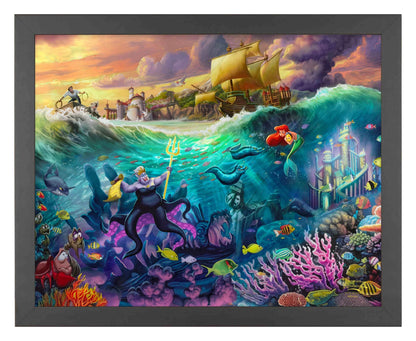 Disney Villains: The Little Mermaid: Ursula Thomas Kinkade Framed Art Print