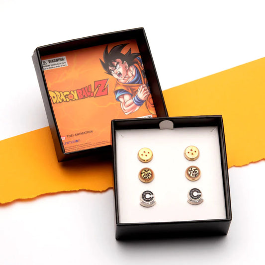 Dragon Ball Z Symbols Stud Earrings 3 Pack