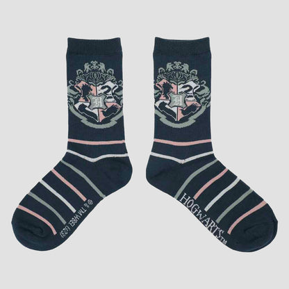 Harry Potter Floral Hogwarts Crew Socks 5 Pair Set