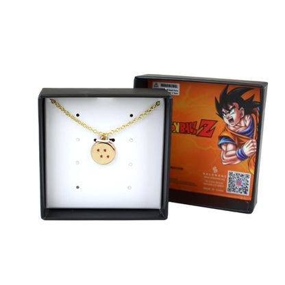 Dragon Ball Z Four Star Dragon Ball Gold Necklace