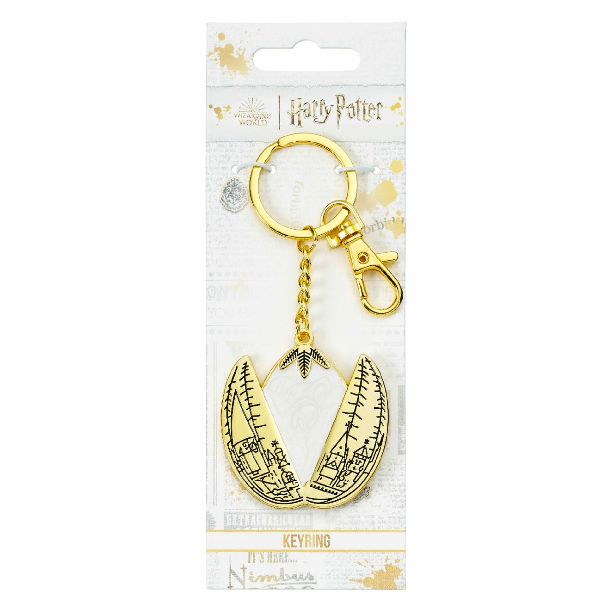 Golden Mermaid Egg Harry Potter Metal Keyring