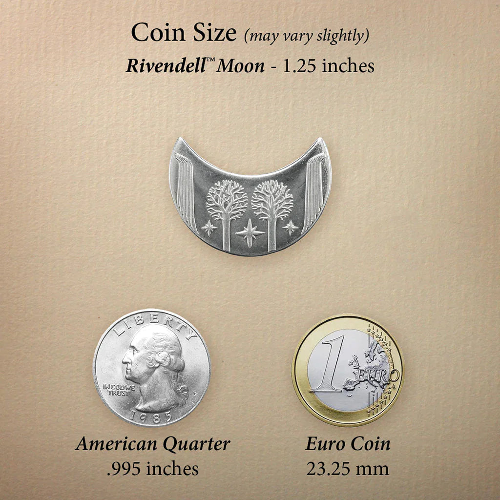 Golden Moon of Rivendell (Lord of the Rings) Elven Pendant Necklace