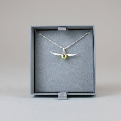 Golden Snitch Sterling Silver Necklace