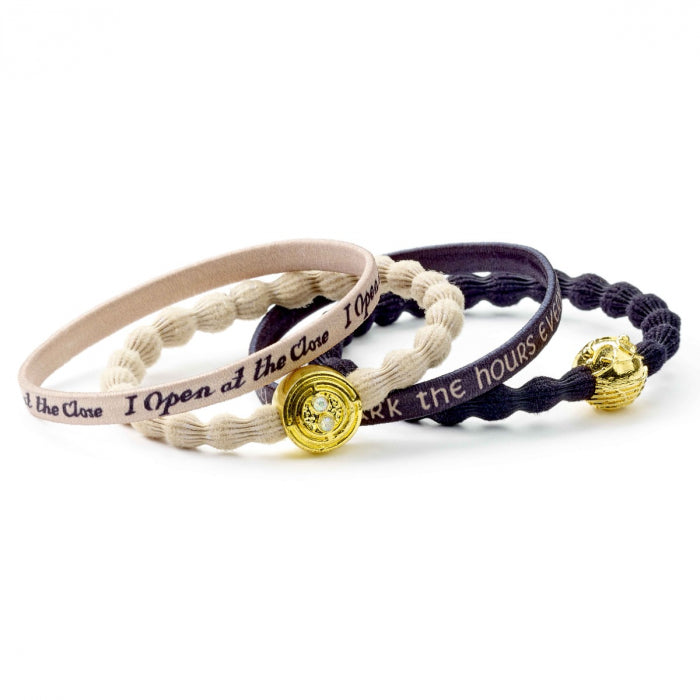 Time Turner & Golden Snitch Harry Potter Elastic Hair Band Set of 4Time Turner & Golden Snitch Harry Potter Elastic Hair Band Set of 4