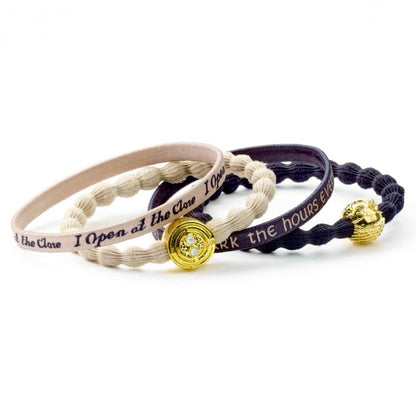 Time Turner & Golden Snitch Harry Potter Elastic Hair Band Set of 4Time Turner & Golden Snitch Harry Potter Elastic Hair Band Set of 4