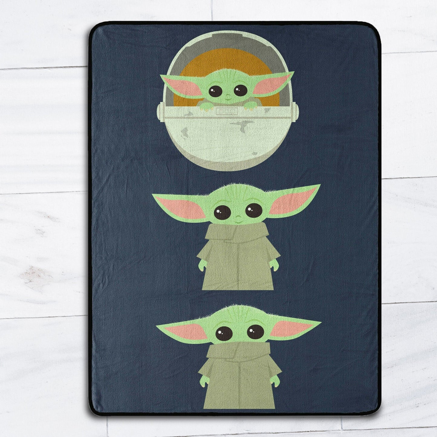 Star Wars Grogu Expressions Silky Soft Throw Blanket
