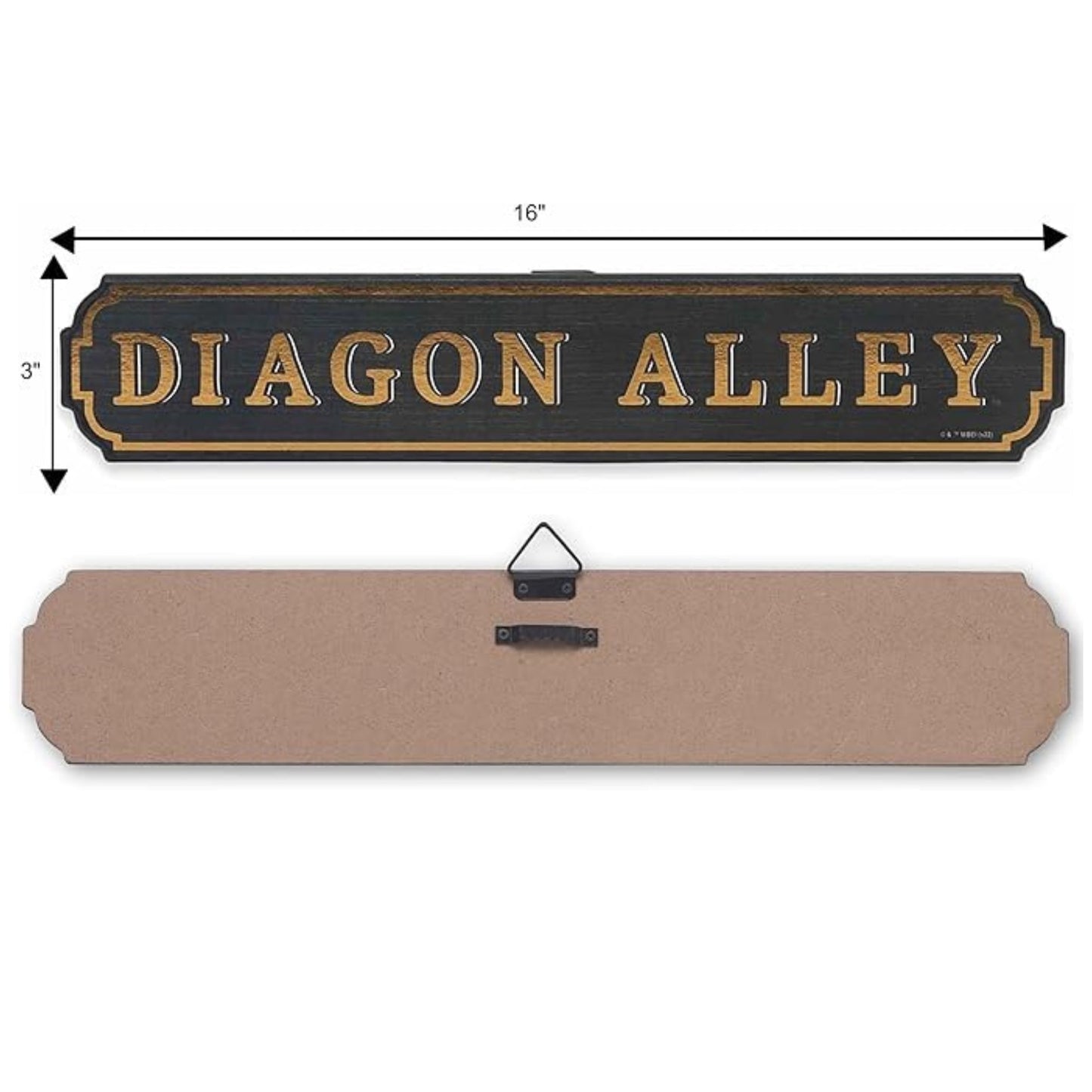 Harry Potter Diagon Alley Sign 16" x 3" Wood Novelty Wall Sign