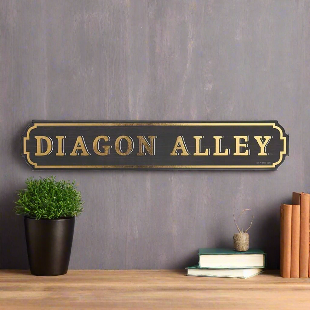 Harry Potter Diagon Alley Sign 16" x 3" Wood Novelty Wall Sign
