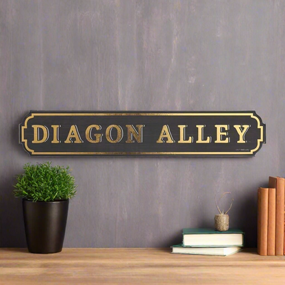 Harry Potter Diagon Alley Sign 16" x 3" Wood Novelty Wall Sign