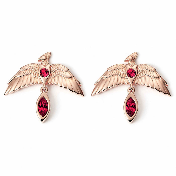 Fawkes the Phoenix Crystal Earrings