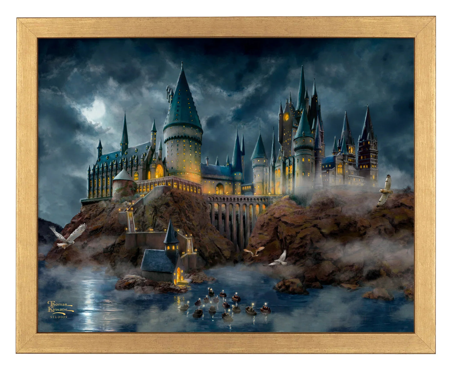 Harry Potter: Hogwarts Castle - Thomas Kinkade Framed Art Print