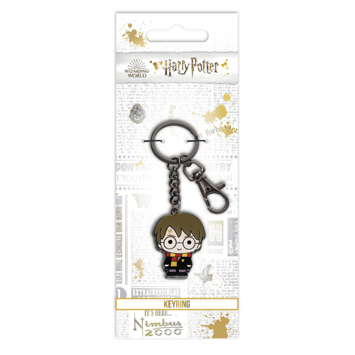 Harry Potter in Gryffindor Scarf Chibi Enamel Keychain