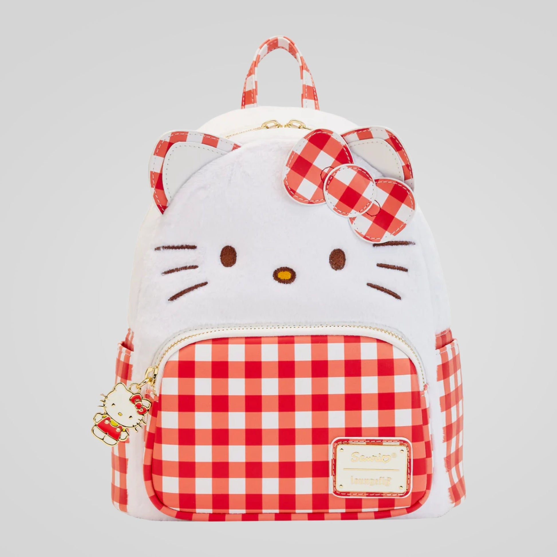 Hello Kitty (Sanrio) Gingham Mini Backpack by Loungefly