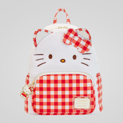 Hello Kitty (Sanrio) Gingham Mini Backpack by Loungefly