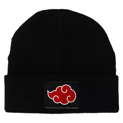 Naruto Shippuden Hidden Leaf Village & Akatsuki Clan Cuff Beanie Hat Set