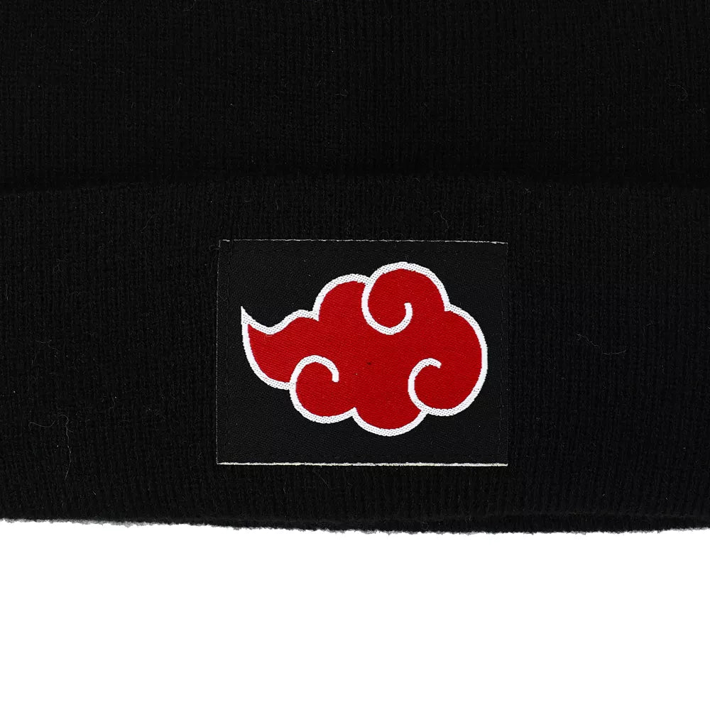 Naruto Shippuden Hidden Leaf Village &amp; Akatsuki Clan Cuff Beanie Hat Set