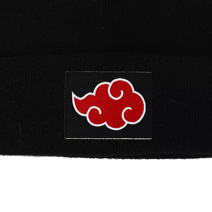 Naruto Shippuden Hidden Leaf Village &amp; Akatsuki Clan Cuff Beanie Hat Set