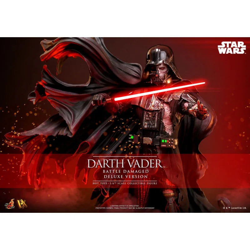 *Pre-Order* Darth Vader (Battle Damaged) Star Wars Sixth Scale Figure by Hot Toys Deluxe Version
