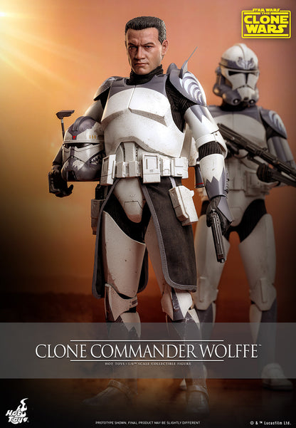 Star Wars The Clone Wars Clone Commander Wolffe Sixth Scale Figure by Hot Toys