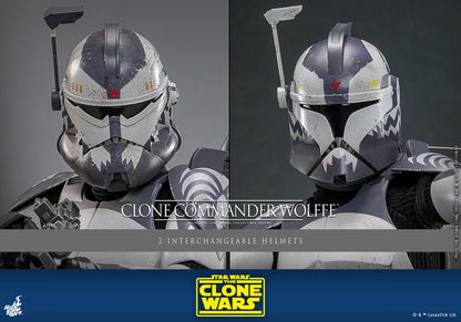 Star Wars The Clone Wars Clone Commander Wolffe Sixth Scale Figure by Hot Toys