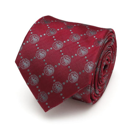 House Targaryen Dragon Dot (Red) Game of Thrones Fine Necktie
