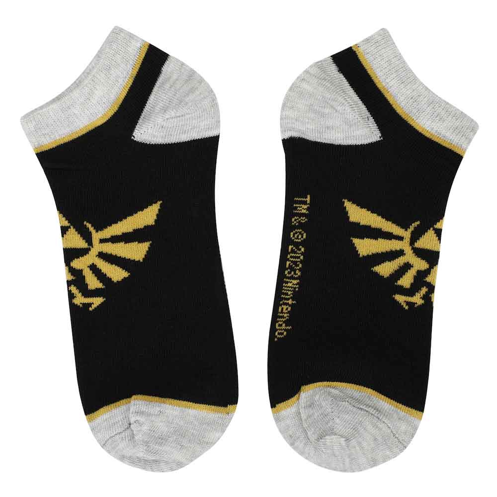 The Legend of Zelda Hyrule Crest Ladies Ankle Socks 5 Pair Set