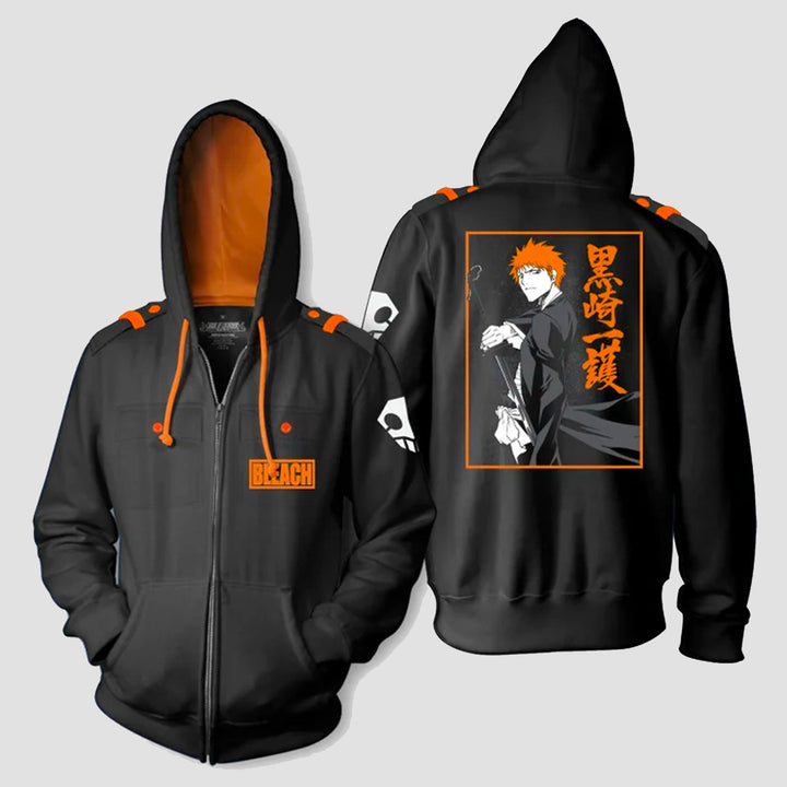 Ichigo Kurosaki (Bleach) Military Style Premium Hoodie