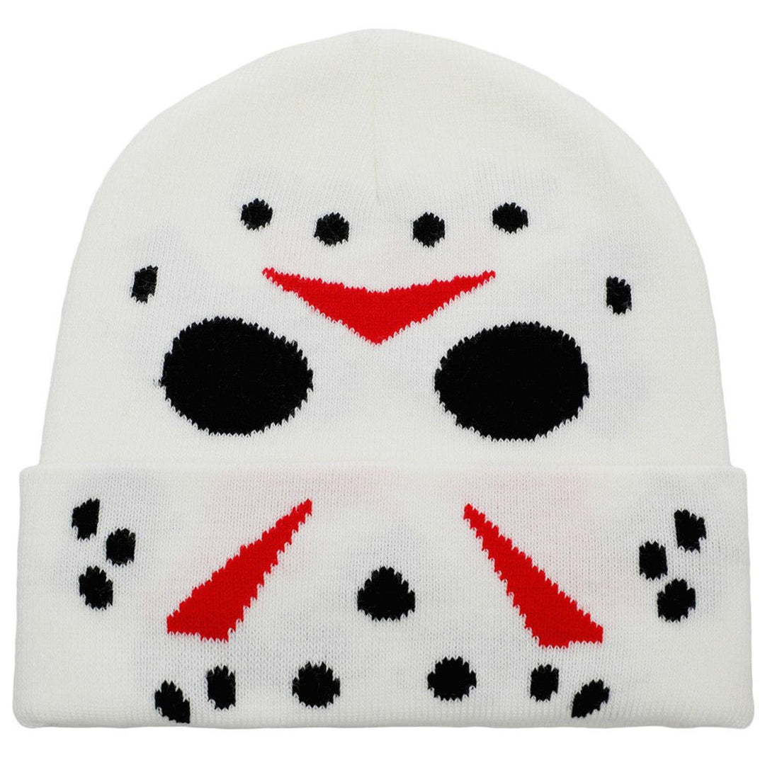 Jason Mask (Friday the 13th) Glow in the Dark Cuff Beanie Hat
