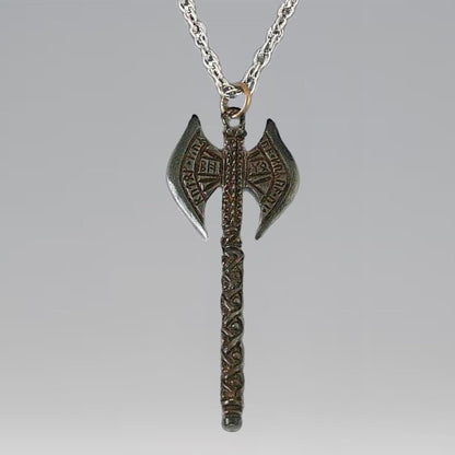 Lord of the Rings Dwarven Battle Axe Bronze Necklace
