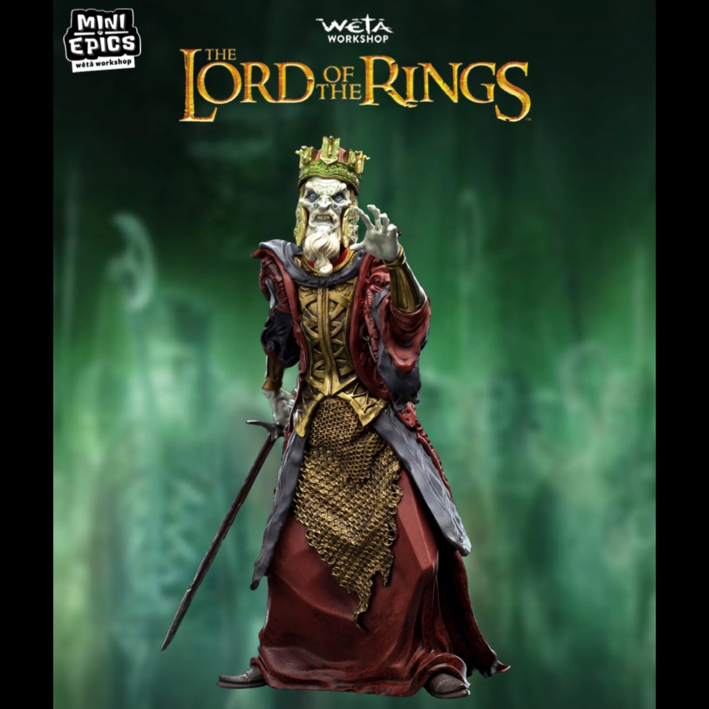 King of the Dead (Lord of the Rings) Mini Epics Statue by Weta Workshop