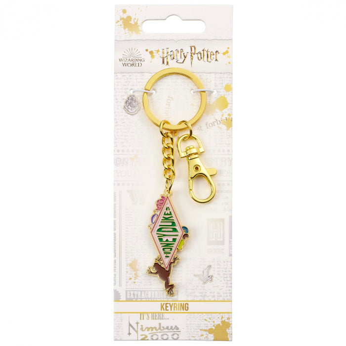 Honeydukes Sweet Shop Chocolate Frog (Harry Potter) Logo Keychain