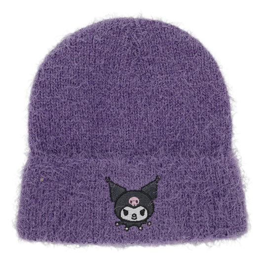 Kuromi Sanrio Soft & Fuzzy Cuff Beanie Hat