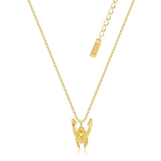 Marvel Loki Helmet 14K Gold Necklace