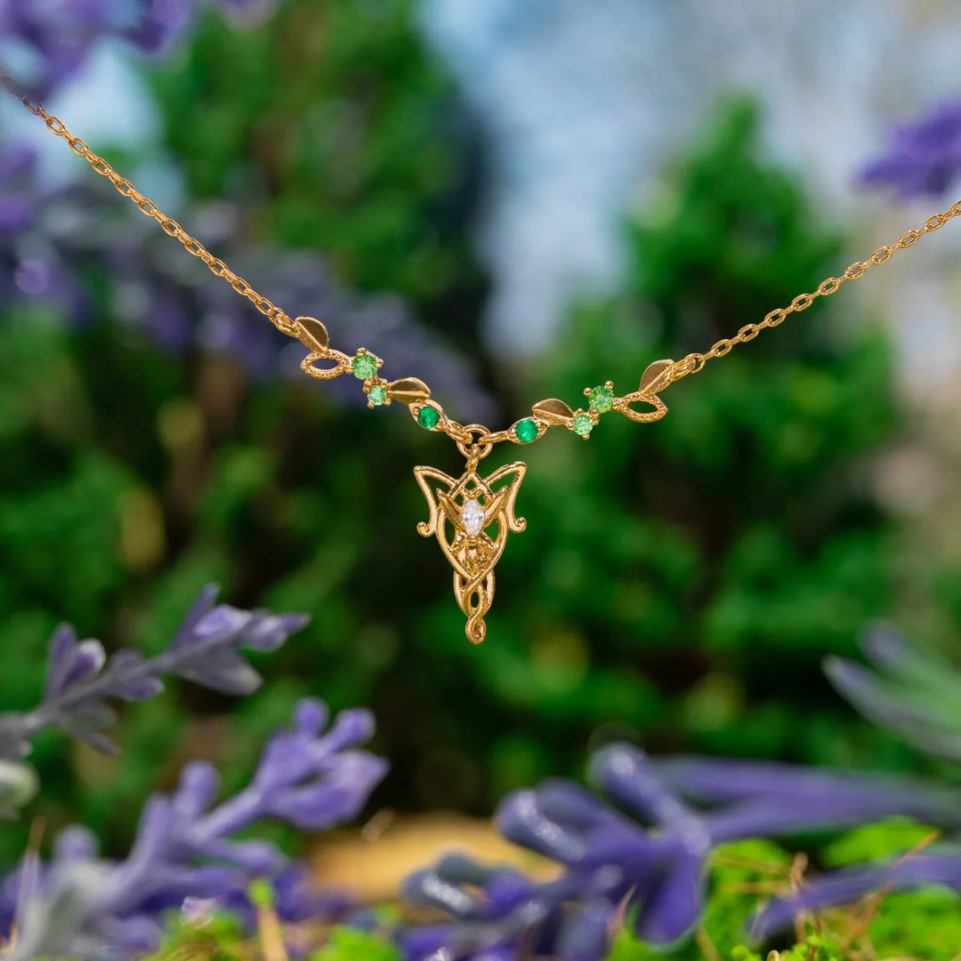 Lord of the Rings: Elven Evenstar Crystal Necklace
