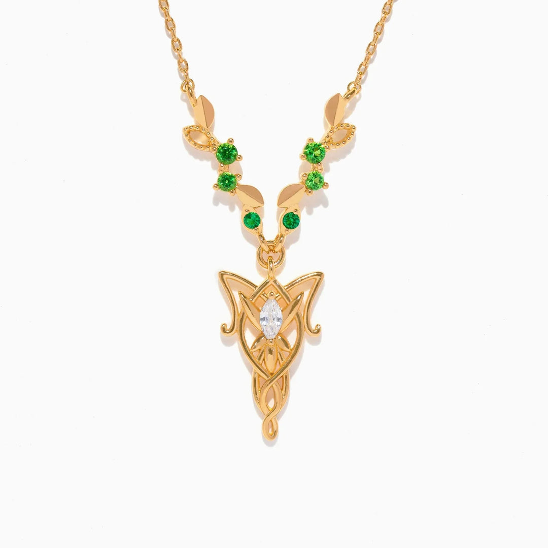 Lord of the Rings: Elven Evenstar Crystal Necklace
