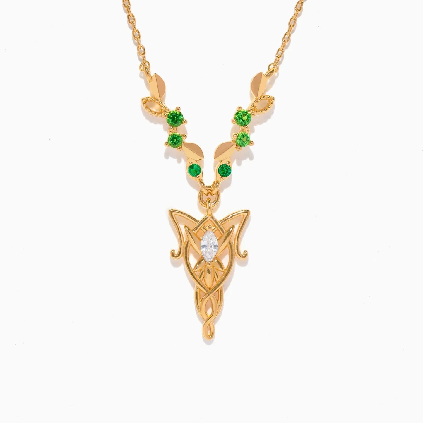 Lord of the Rings: Elven Evenstar Crystal Necklace