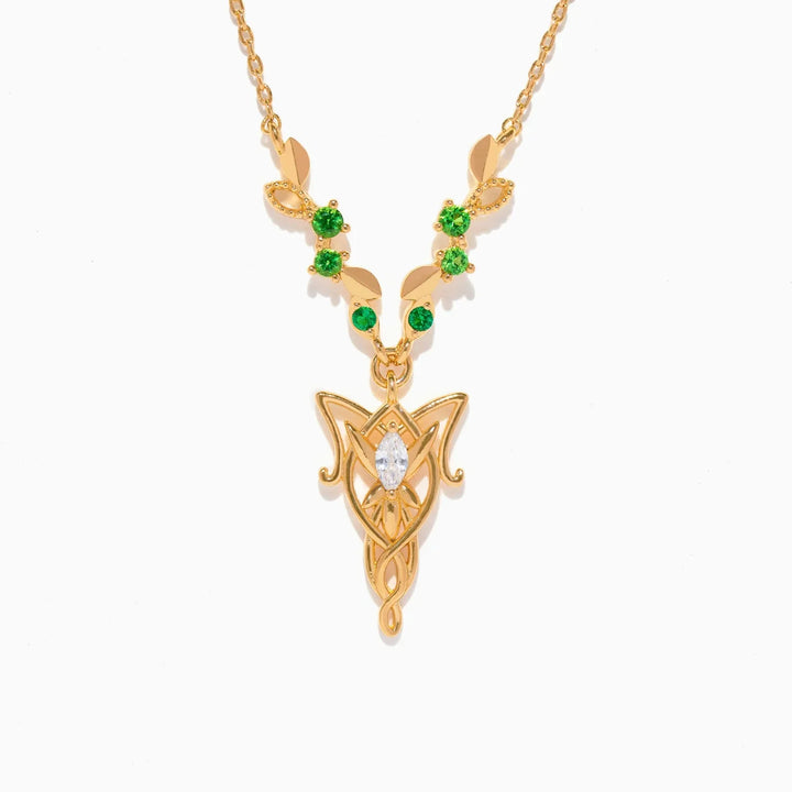 Lord of the Rings: Elven Evenstar Crystal Necklace