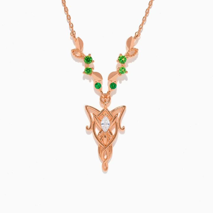 Lord of the Rings: Elven Evenstar Crystal Necklace