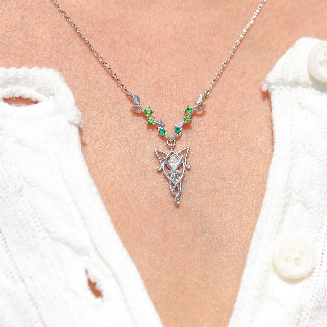 Lord of the Rings: Elven Evenstar Crystal Necklace