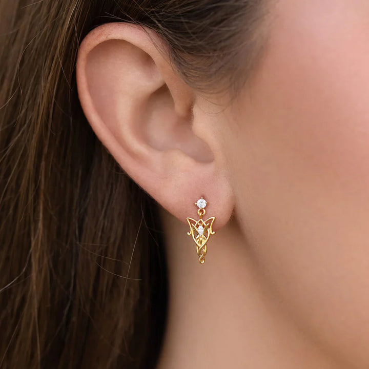 Lord of the Rings Evenstar Crystal Dangle Earrings
